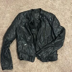 Faux leather jacket